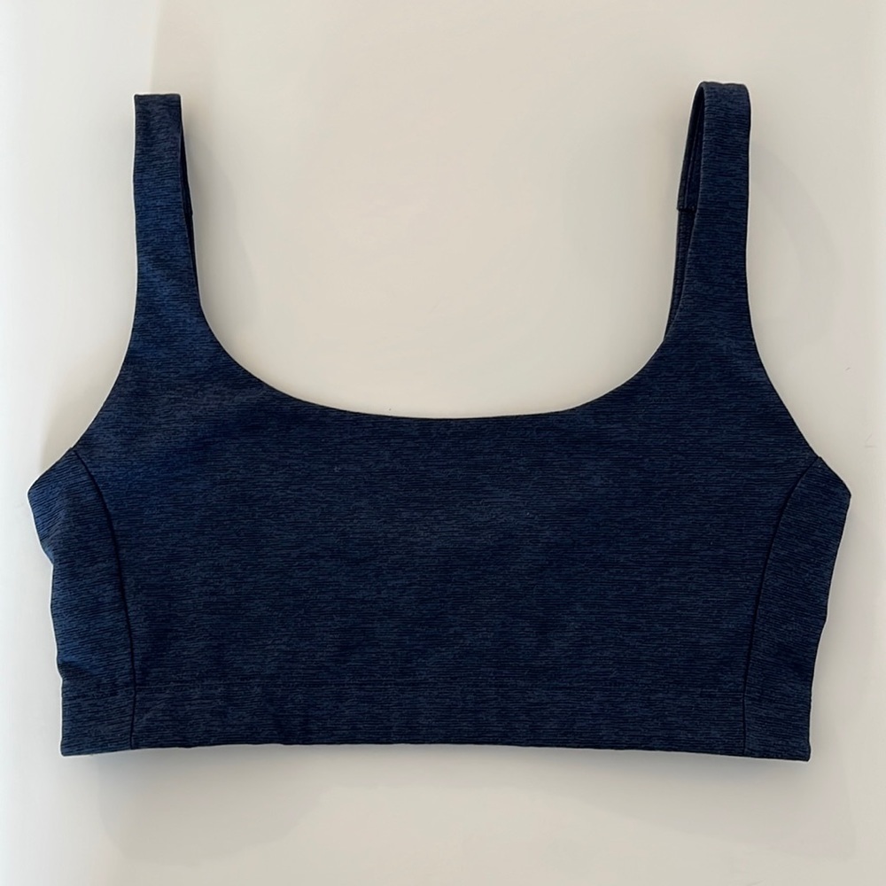 Outdoor Voices Double Time Sports Bra in Navy